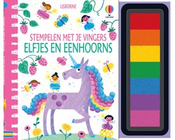 Stempelen met je vingers 1 - Elfjes en eenhoorns