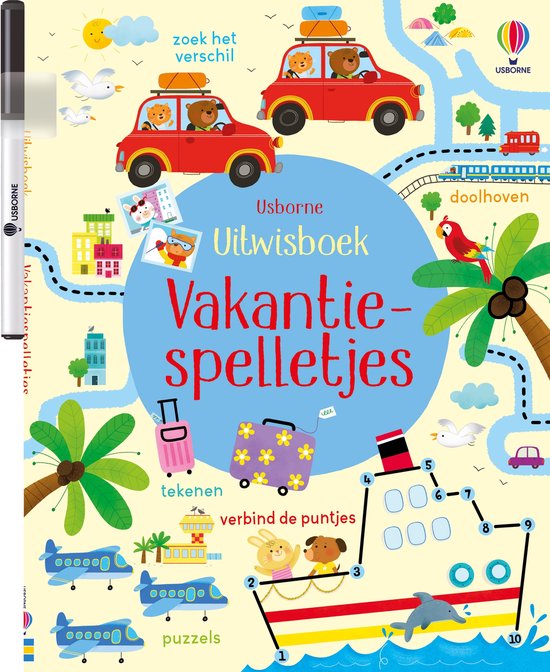 Uitwisboek 1 - Vakantiespelletjes - cover