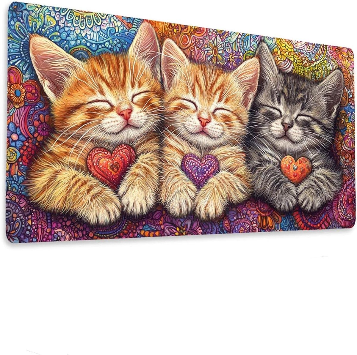 XXL Muismat - Bureau Onderlegger - Gaming Werkplek - Antislip Waterdicht - 140x70 cm - Meerkleurig