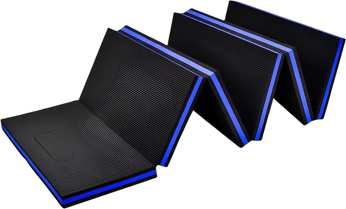 Werkmat Schuim - Kniekussen Onderhoud - Klus & Tuin - Opvouwbaar Ontwerp - 116 cm Lang - Blauw