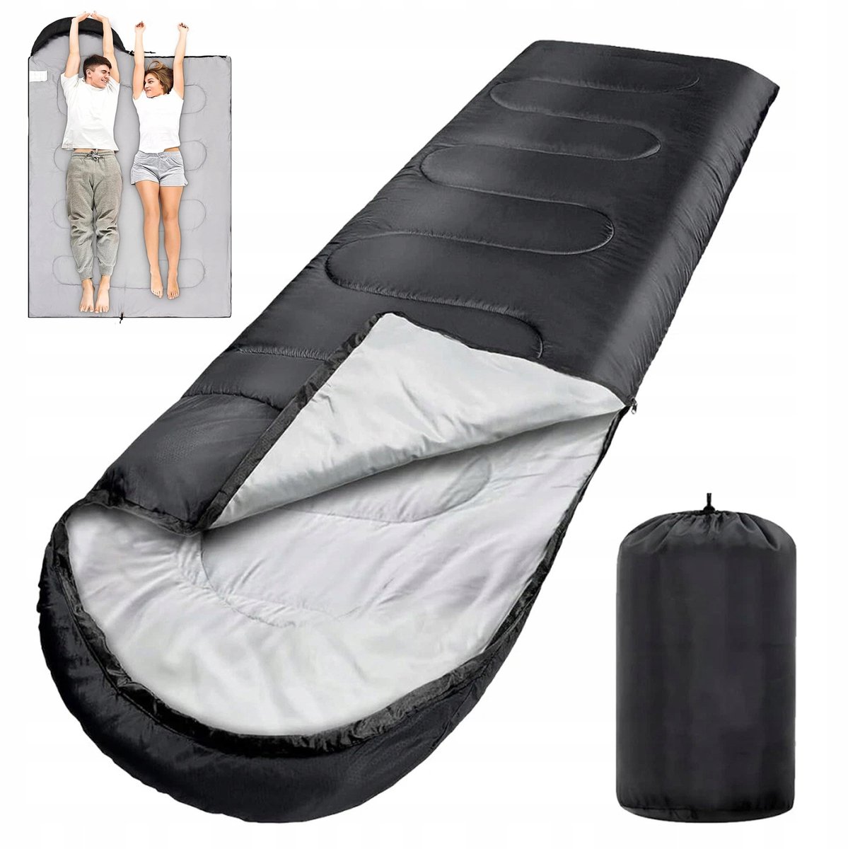 Militaire Kampeer Slaapzak met Capuchon - Warm en compact