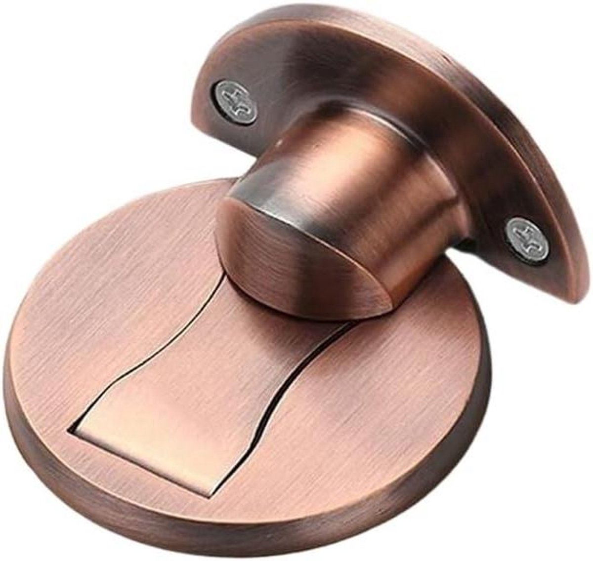 Deurstopper Set - Vloerhouder Deur - Deuren Ophouden - Roestvrij Staal - 5-15mm Kloof - Rood Brons