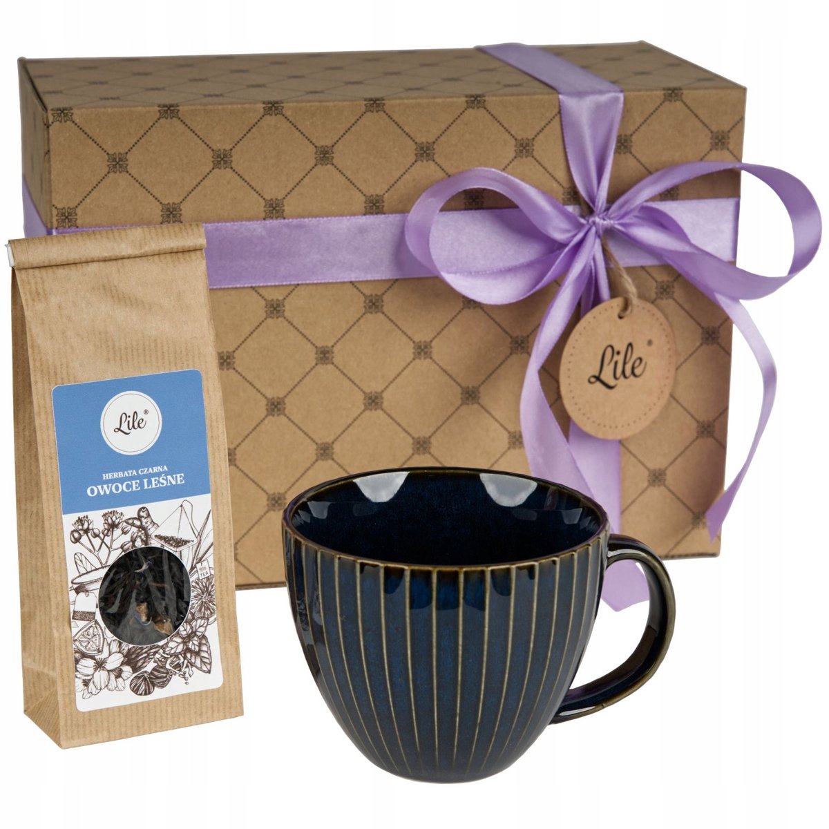 Luxe Porseleinen Kop & Bosvruchten Thee Cadeauset