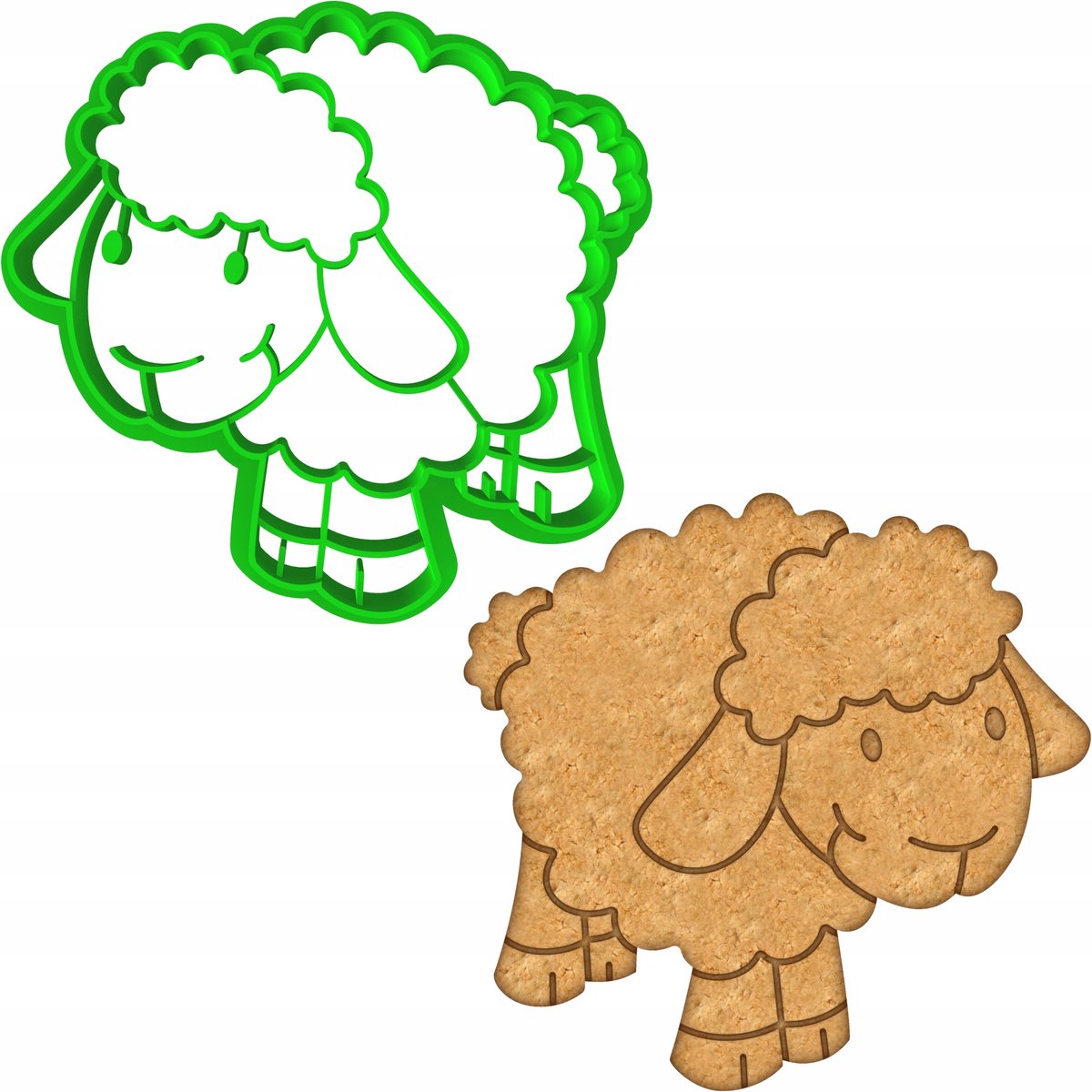 Paas Koekjesvorm Schaap - 8cm - Bakvorm voor Koekjes & Peperkoek