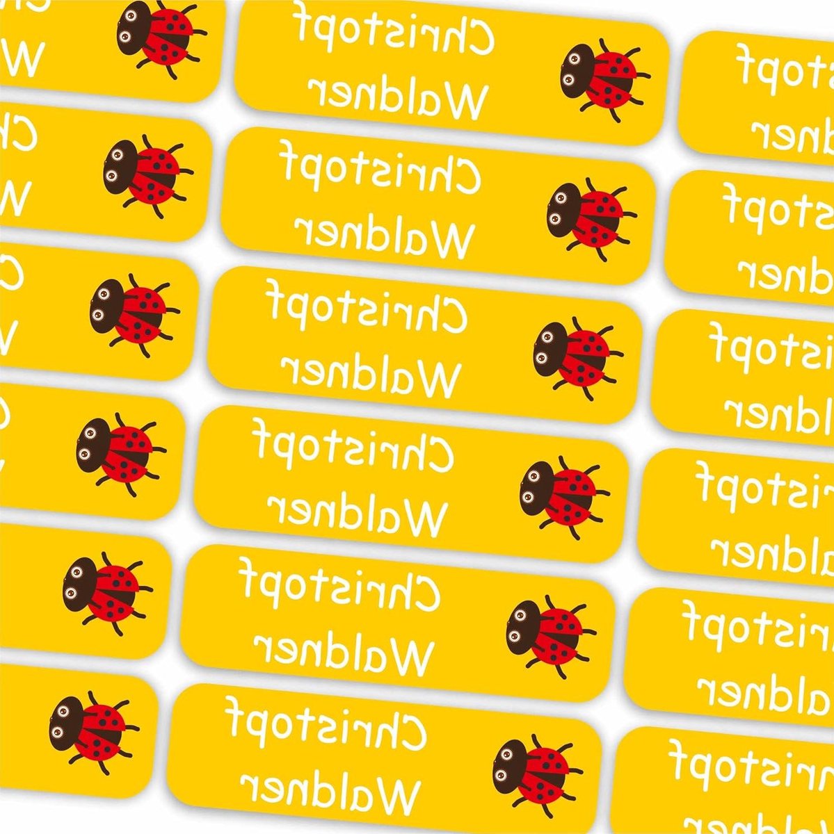 Strijklabels Naamstickers - Textiel Labels - Kleding Markeren - Waterbestendig - 80 Stuks - Kleurrijk