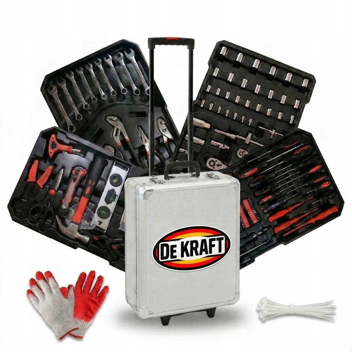 Dekraft 400-delige Gereedschapskist - Complete Set voor Werkplaats & Huis