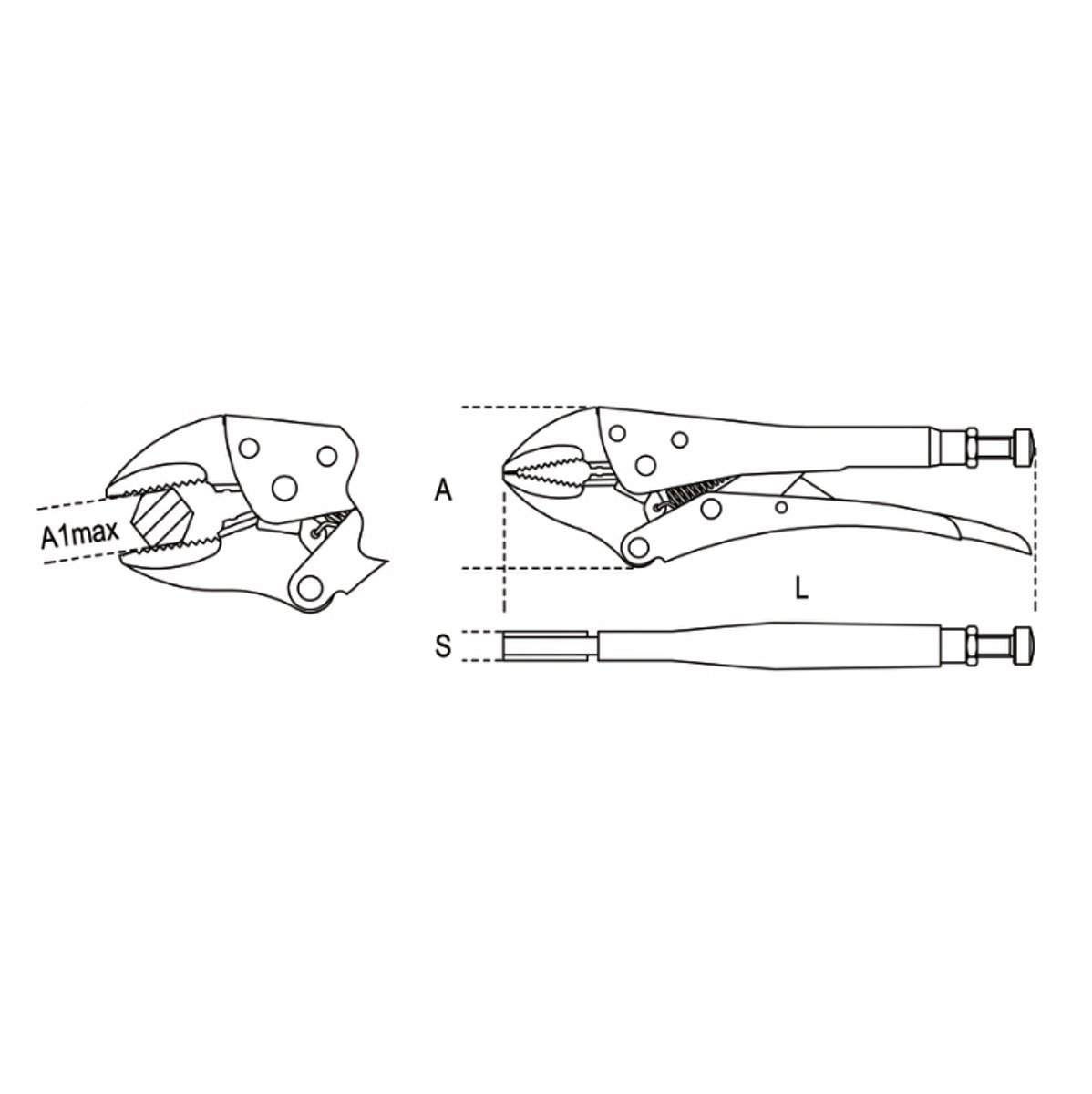 Beta Verstelbare Zelfborgende Tang 225mm