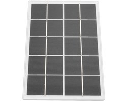Zonnepaneel Camera - Energie Besparen - Apparaten Opladen - Monokristallijn Silicium - 5V 3W - Wit