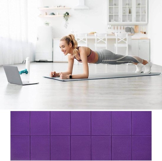 Slaapmat Camping - Buitenmat Yoga - Ontspannen Buiten - Snel Drogen - 173x61cm - Violet van Merkloos — afbeelding 3