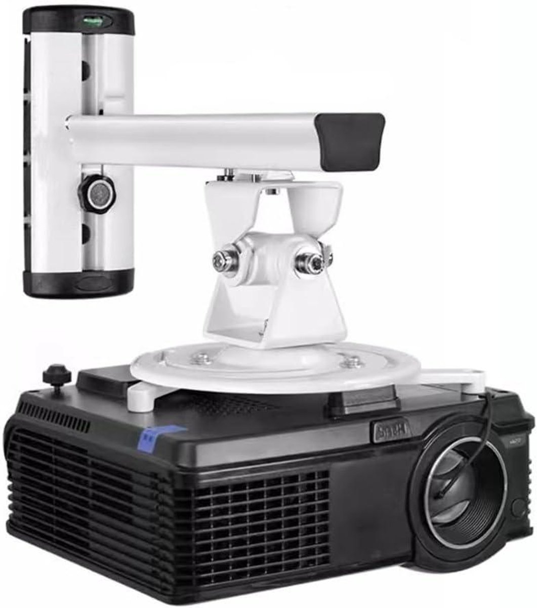 Projector Beugel - Projector Ophanging - Thuisbioscoop Inrichten - Universele Rotatie - Draaibaar tot 407mm - Wit