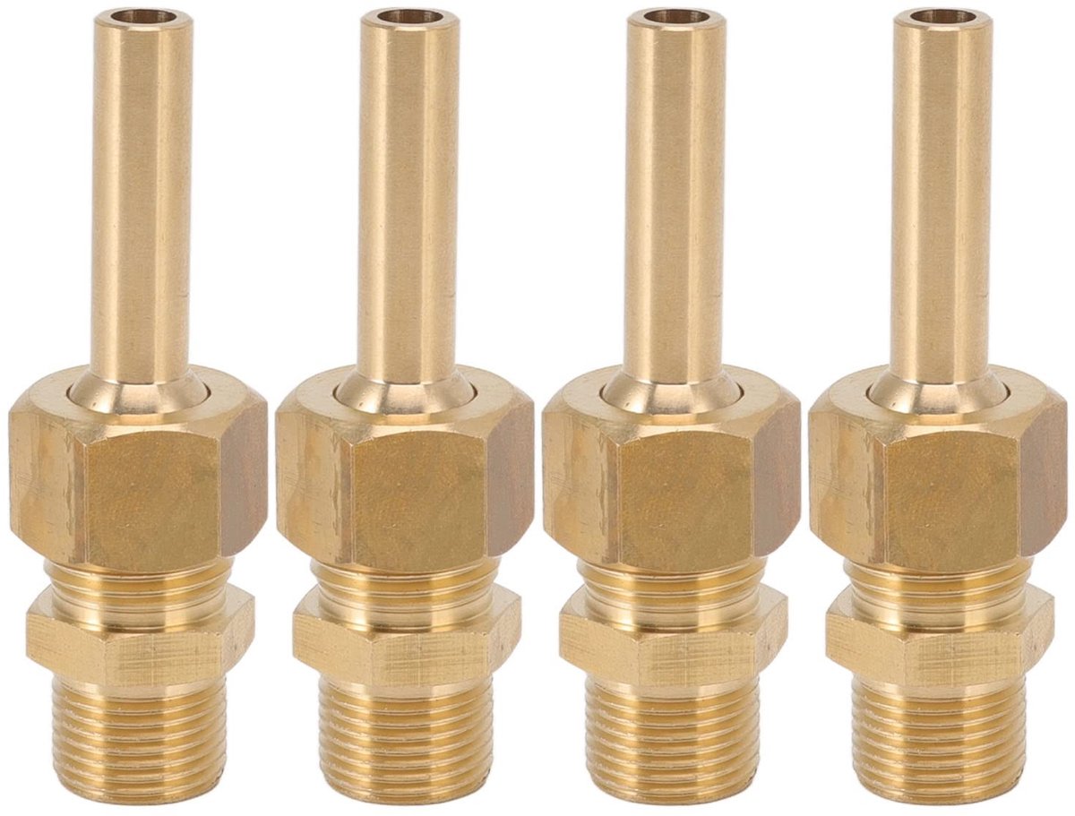 Dailygoods- Waterfontein Sproeier 4PCS - Koper - Lekvrije Verbinding - Hoogwaardige Sterkte - Duurzaam - Voor Vijver - Fonteinmondstuk