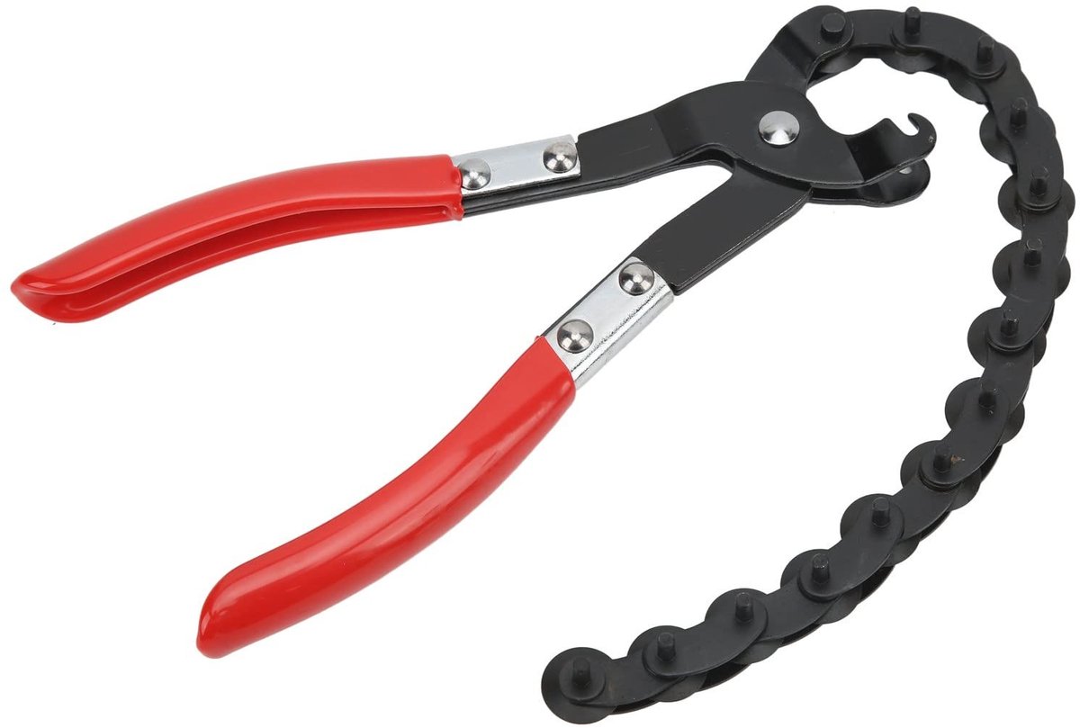 Dailygoods- Uitlaatpijpsnijder Universeel - Kettingtype - Reparatiegereedschap - Snijden PVC/Koperen Buis - Blokkeertang - Snijbereik 0,75-3 inch - Pijpsnijder
