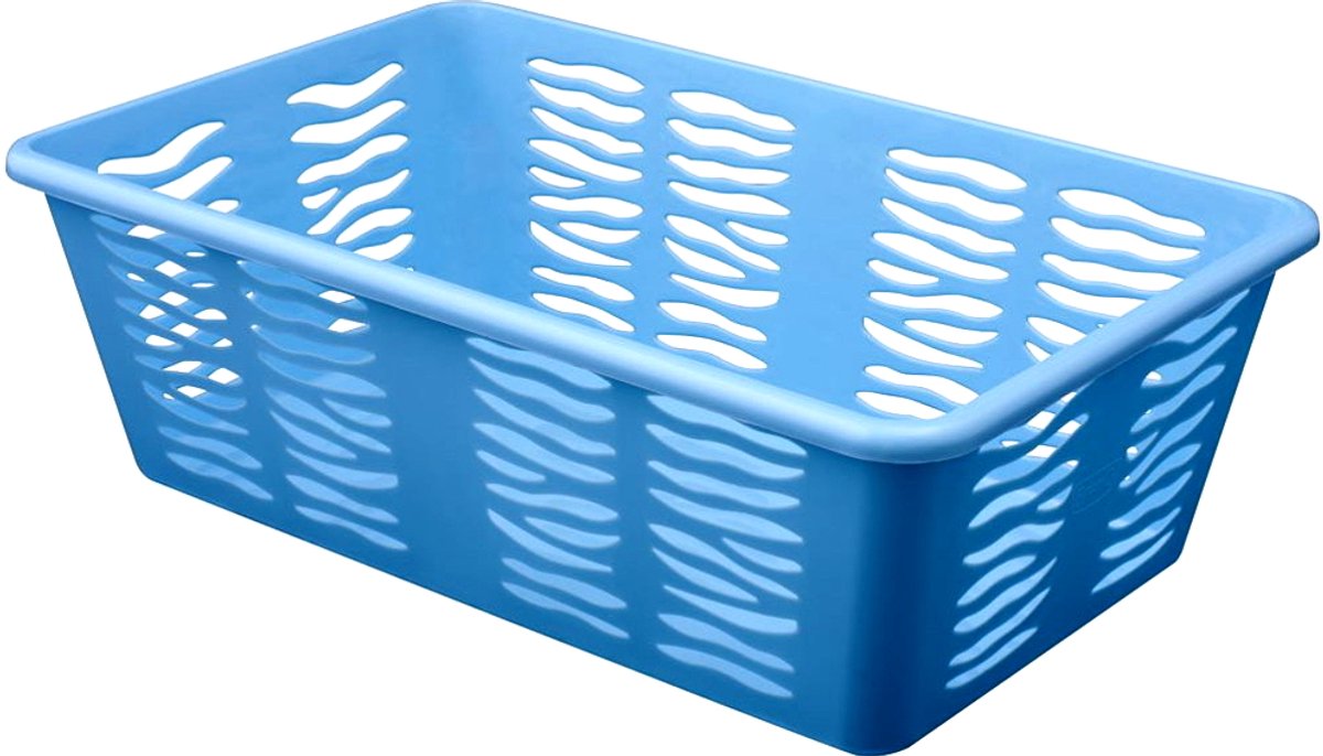 BranQ Zebra 2 Opbergmand Rechthoekig Blauw 25x16x8cm
