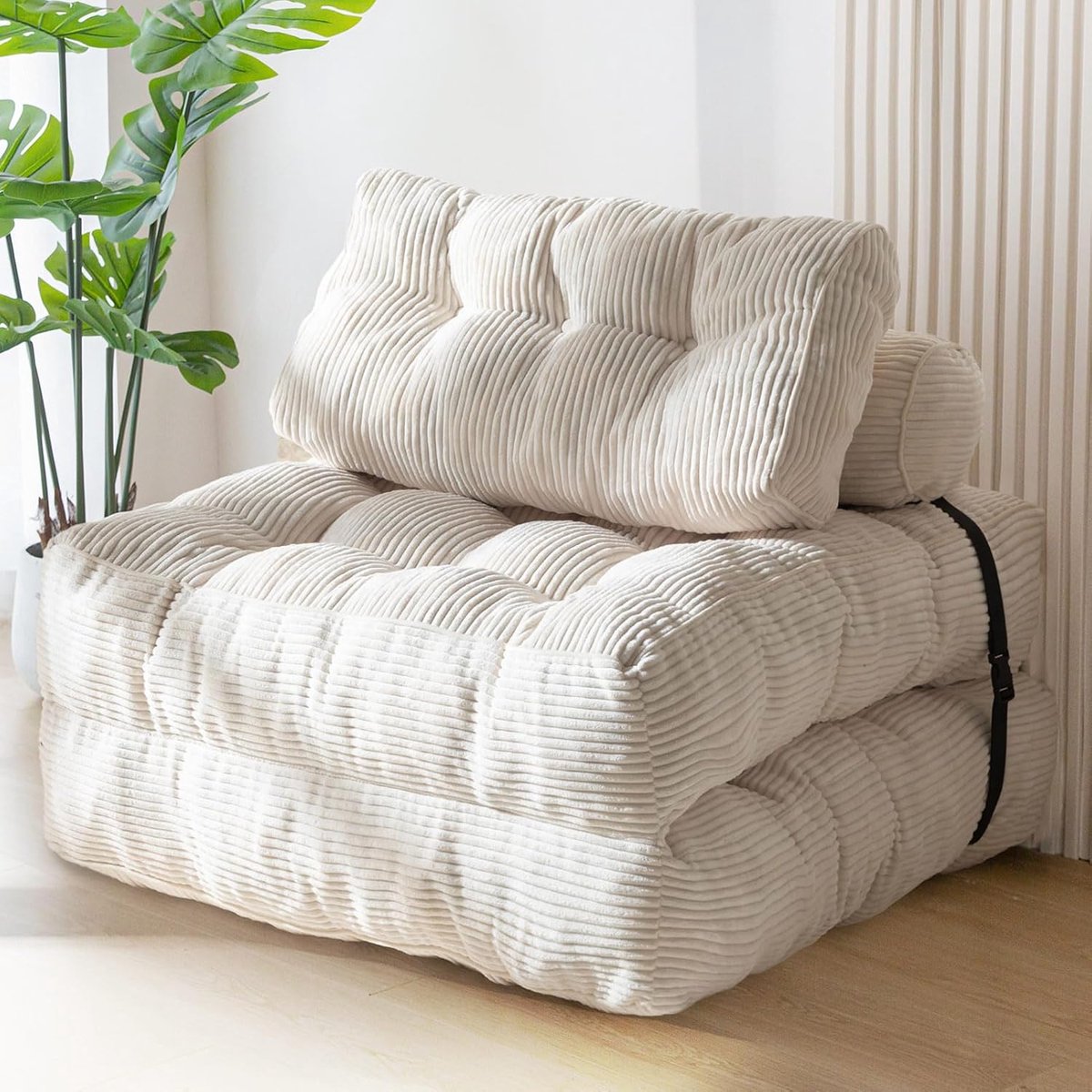 Zetelbed - Slaapbank - Gastvrij Ontvangen - Inclusief Kussens - 190 cm - Beige