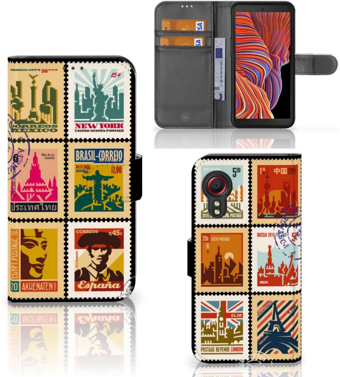 Samsung Galaxy Xcover 5 Flip Cover Postzegels