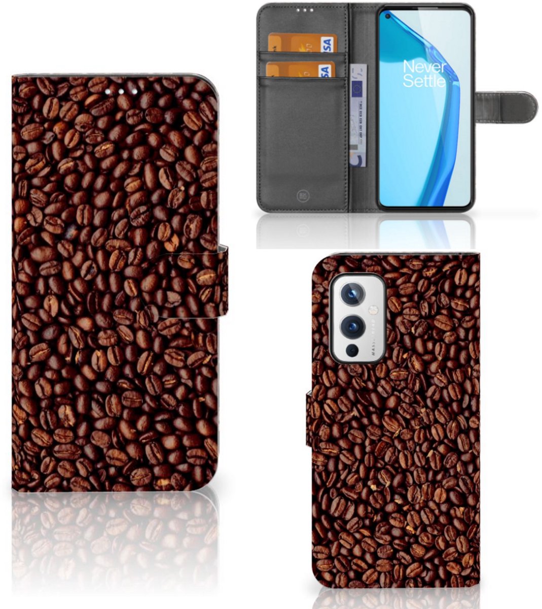 OnePlus 9 Book Cover Koffiebonen