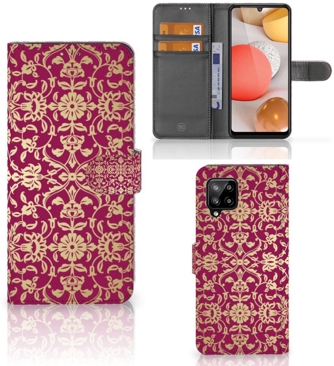 Wallet Case Samsung Galaxy A42 5G Barok Pink
