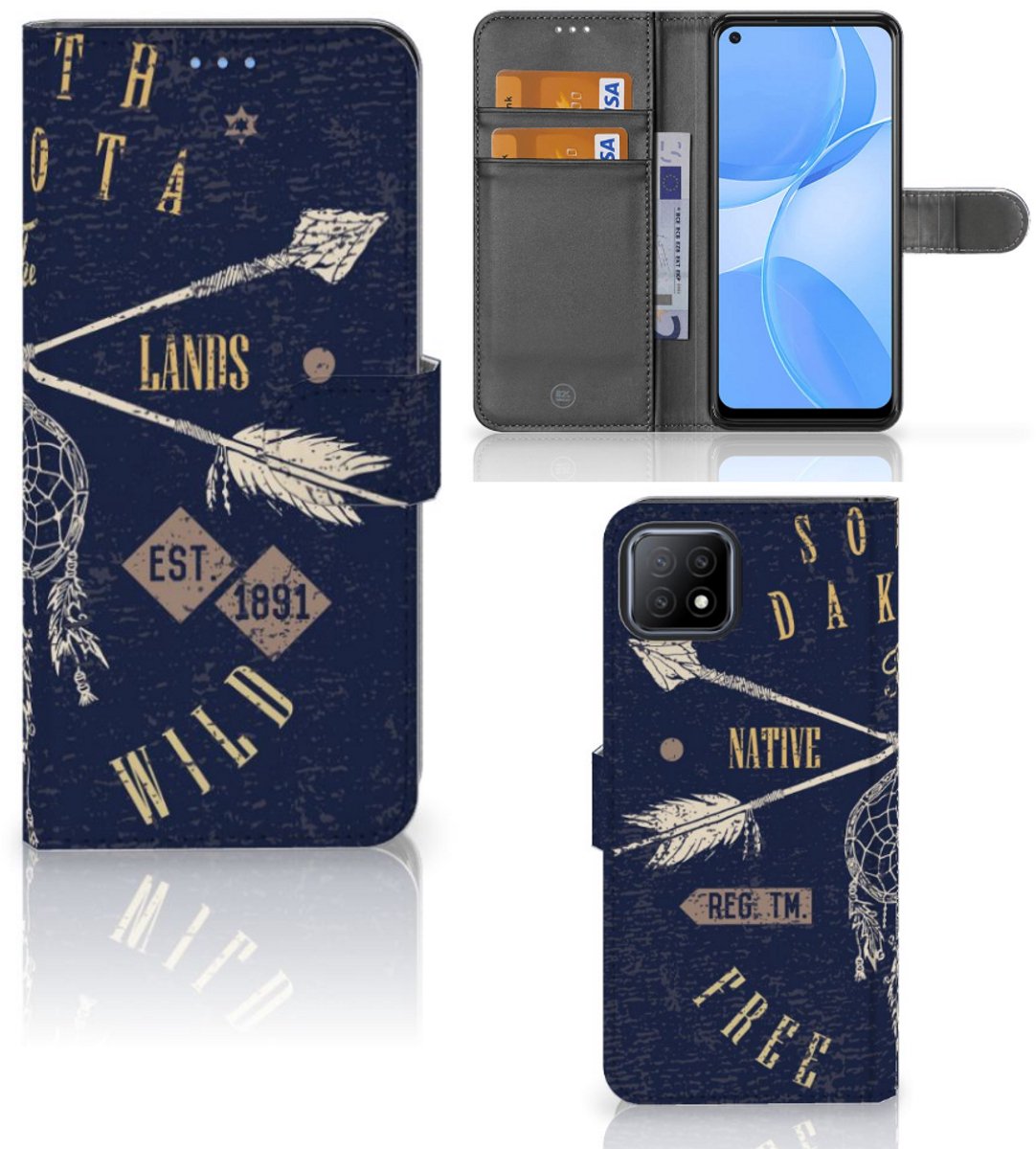 OPPO A73 5G Flip Cover South Dakota
