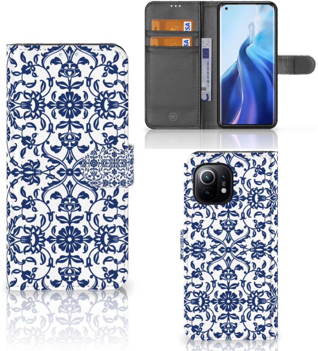 Xiaomi Mi 11 Hoesje Flower Blue