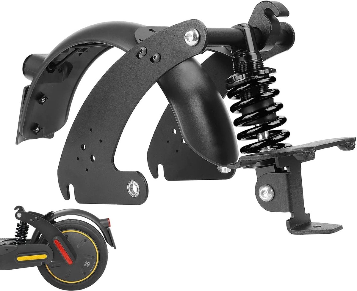 Cosensi - Shock Absorber Set - Bumper en Mudguard - Verbeterde Schokabsorptie - Zwart - Accessoires voor Elektrische Scooter - Geschikt voor Ninebo...