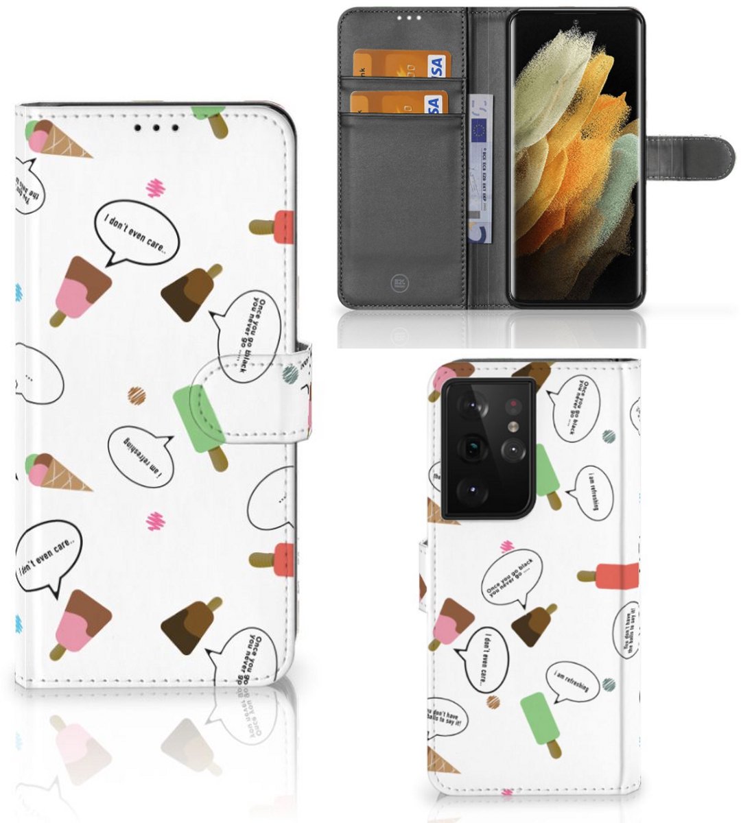 Samsung Galaxy S21 Ultra Book Cover IJsjes