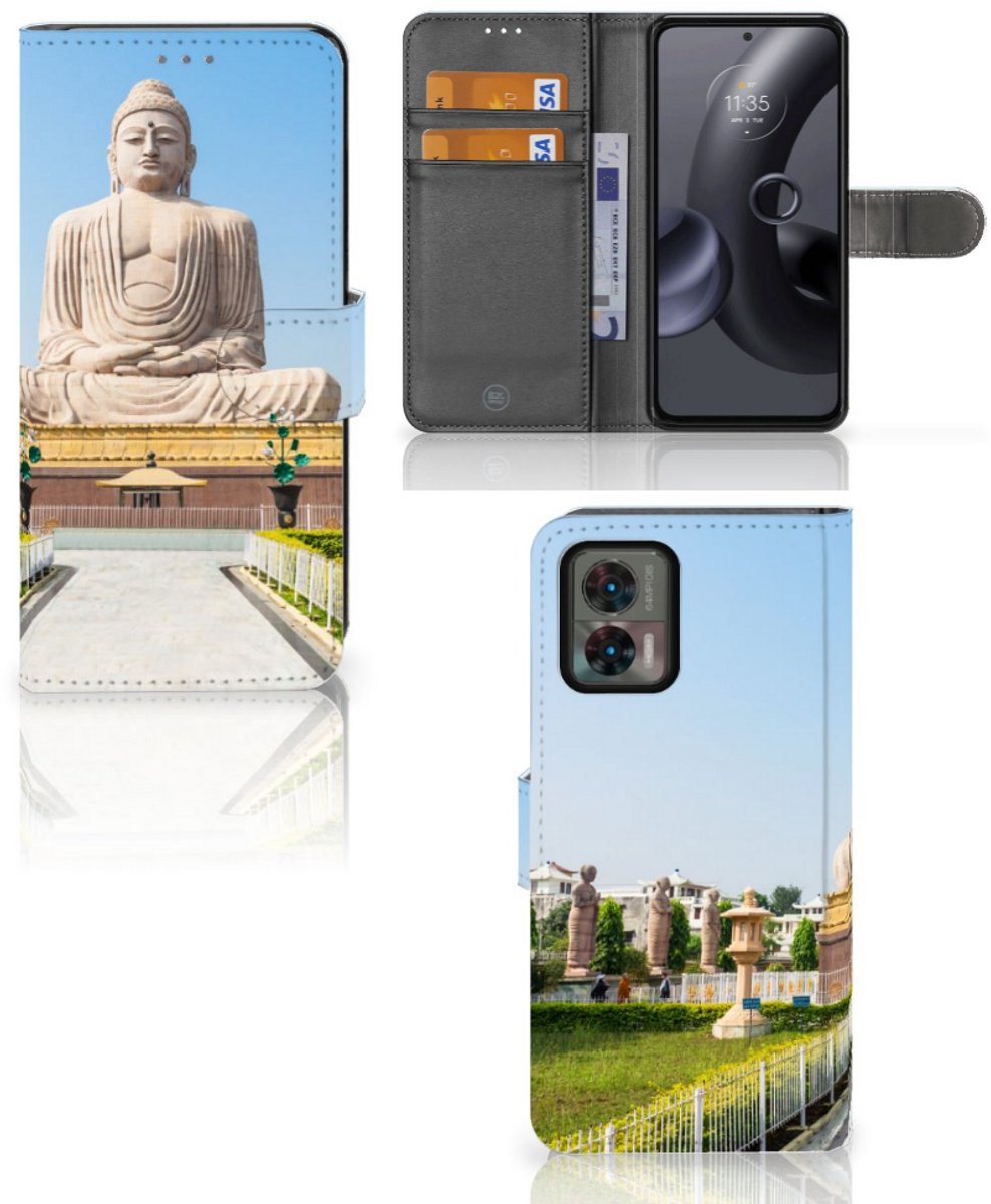 Motorola Edge 30 Neo Flip Cover Boeddha