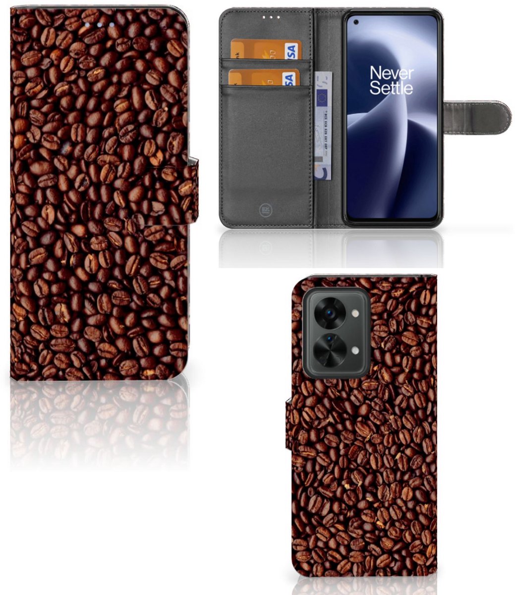 OnePlus Nord 2T Book Cover Koffiebonen