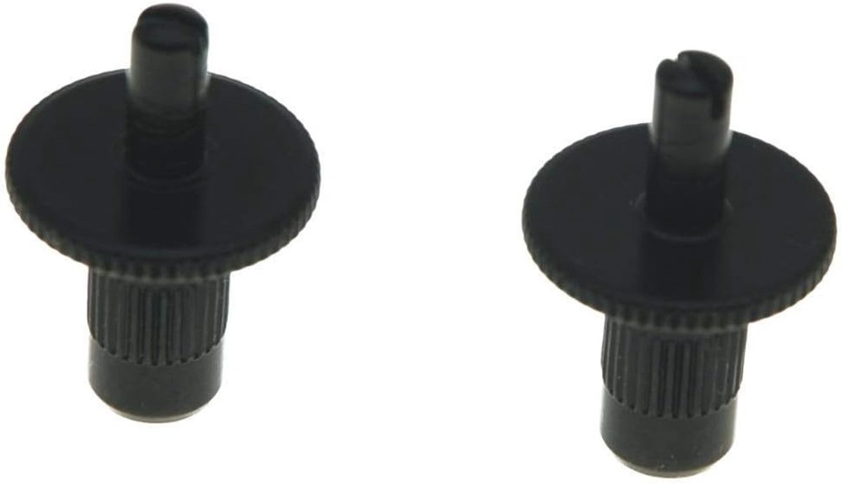 Set van 2 Nashville Style Gitaar Tune-o-matic Brugpinnen met Anker voor Gibson - Zwart, Perfect voor Gitaaronderdelen en -accessoires