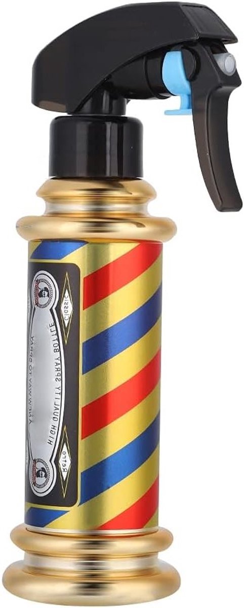 Lege Sprayfles voor Kappers, Water Sprayfles voor Haarstyling, Fijne Waternevel, Salonaccessoires, Kappersgereedschap, Vintage Spuitfles (200ml)
