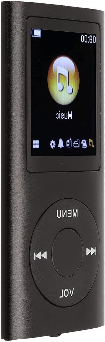 MP3 MP4 Speler - Draagbare Muziekspeler - Muziek Luisteren - Verliesvrije Geluidskwaliteit - 1.8 Inch Scherm - Zwart