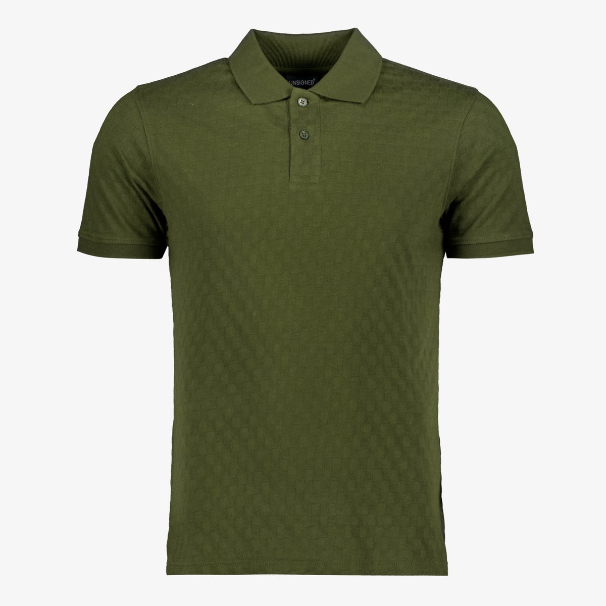 Unsigned heren polo groen - Maat S