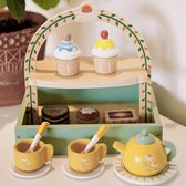 The bloei Houten Theeset voor Kinderen – Educatief Speelgoed – Bevordert Fantasie, Motoriek & Sociale Ontwikkeling
