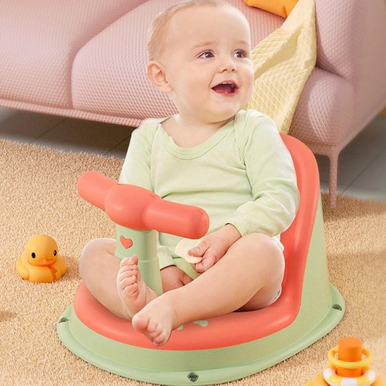 Babybadzitje Opvouwbare Stand Babybad met Sterke Zuigspray Ontworpen Baby Bad Baby Bad Zitje Baby Zitje Baby Bad Stoel met Anti-Slip Mat Rugleuning — afbeelding 5