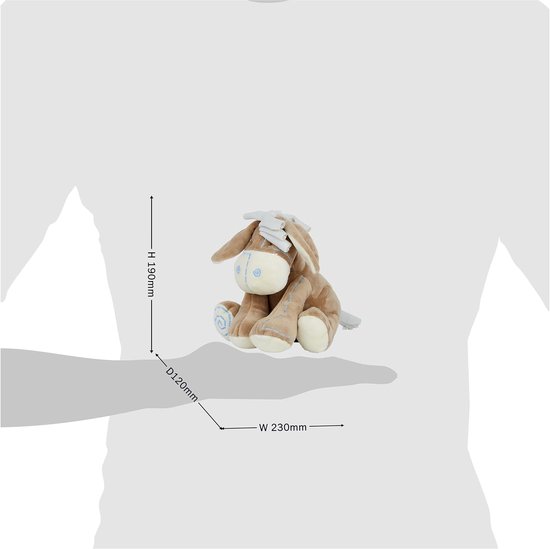 Mousehouse Gifts Schattige pluche ezel knuffeldier zacht speelgoed baby shower doop cadeau (blauw) — afbeelding 2