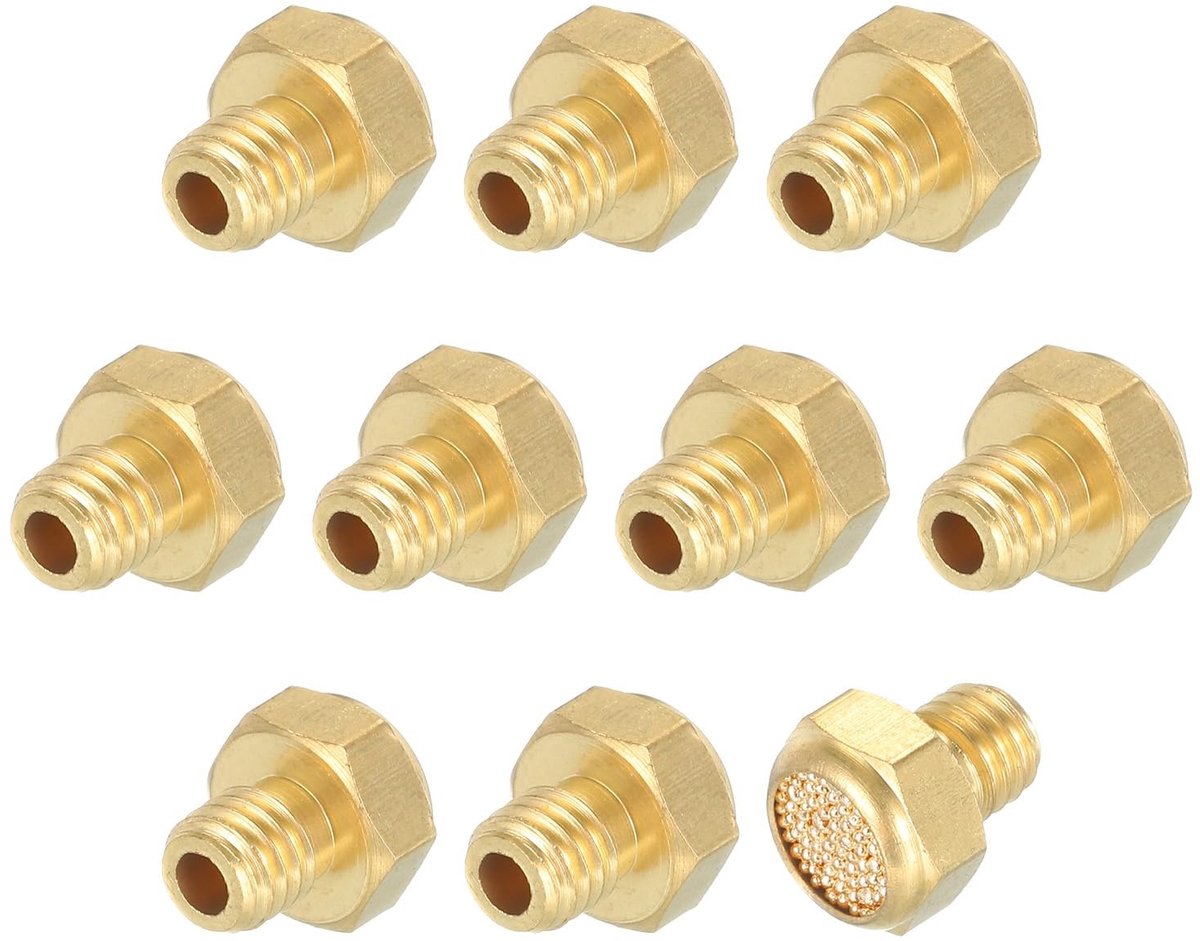 Cosensi - Pneumatische Uitlaat - Geluidsdemper - Set van 10 - Accessoires voor Cilinders - Ideaal voor Pneumatische Gereedschappen