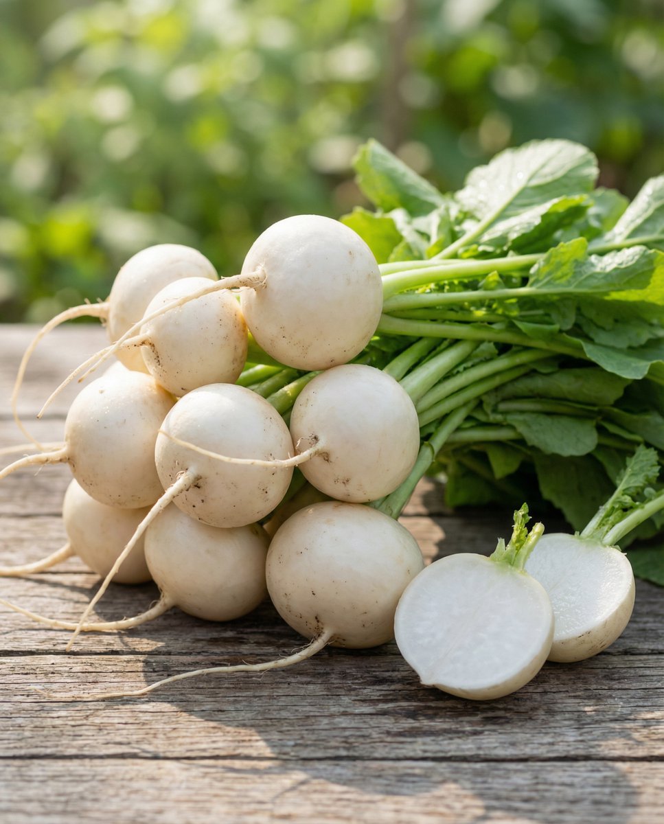 Radijs Zaden Tondo Bianco Raphanus Sativus Rond Wit Vruchtvlees