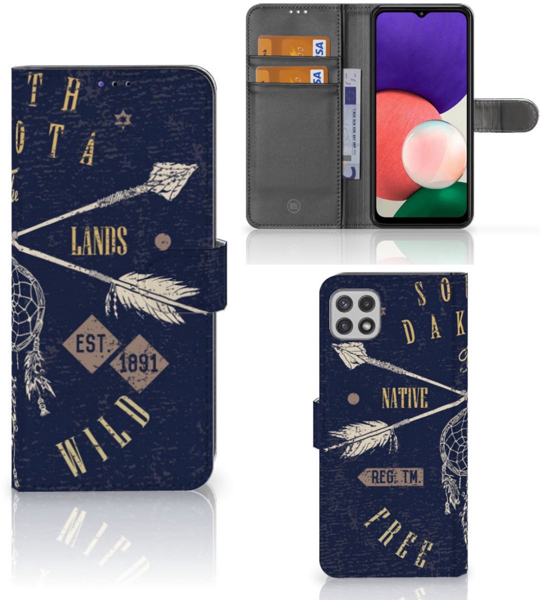 Samsung Galaxy A22 5G Flip Cover South Dakota
