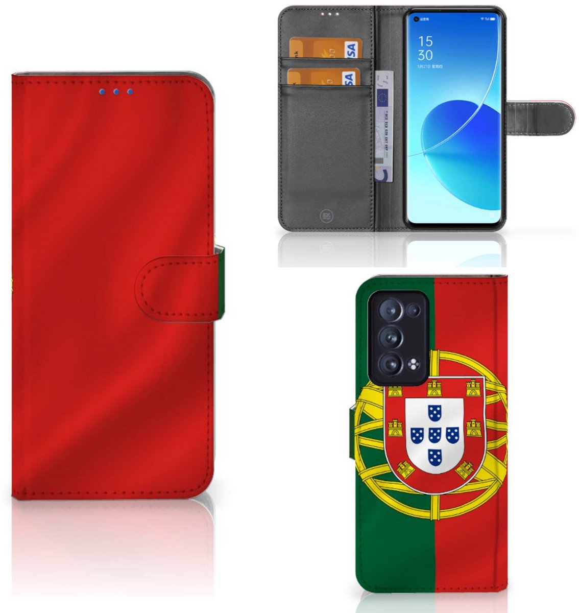 OPPO Reno 6 Pro Plus 5G Bookstyle Case Portugal