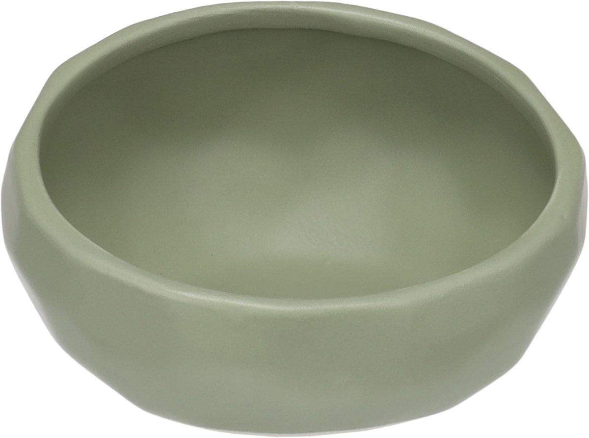 Flamingo - EET- EN DRINKPOT UNIC ROND GROEN 13,5x13x7CM 320ML
