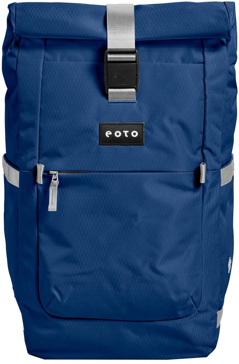 eoto laptop rugzak rugzak met laptopvak Rolly32 Rolltop Backpack 32L Night Blue blauw