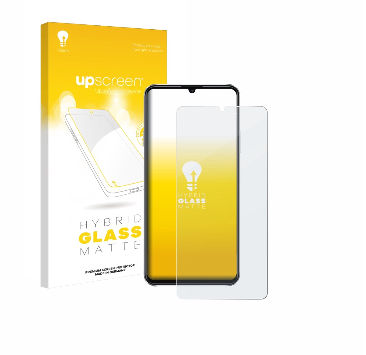 upscreen - Screenprotector voor Huawei Nova Y72S - Folie Beschermfolie Beschermglas matte