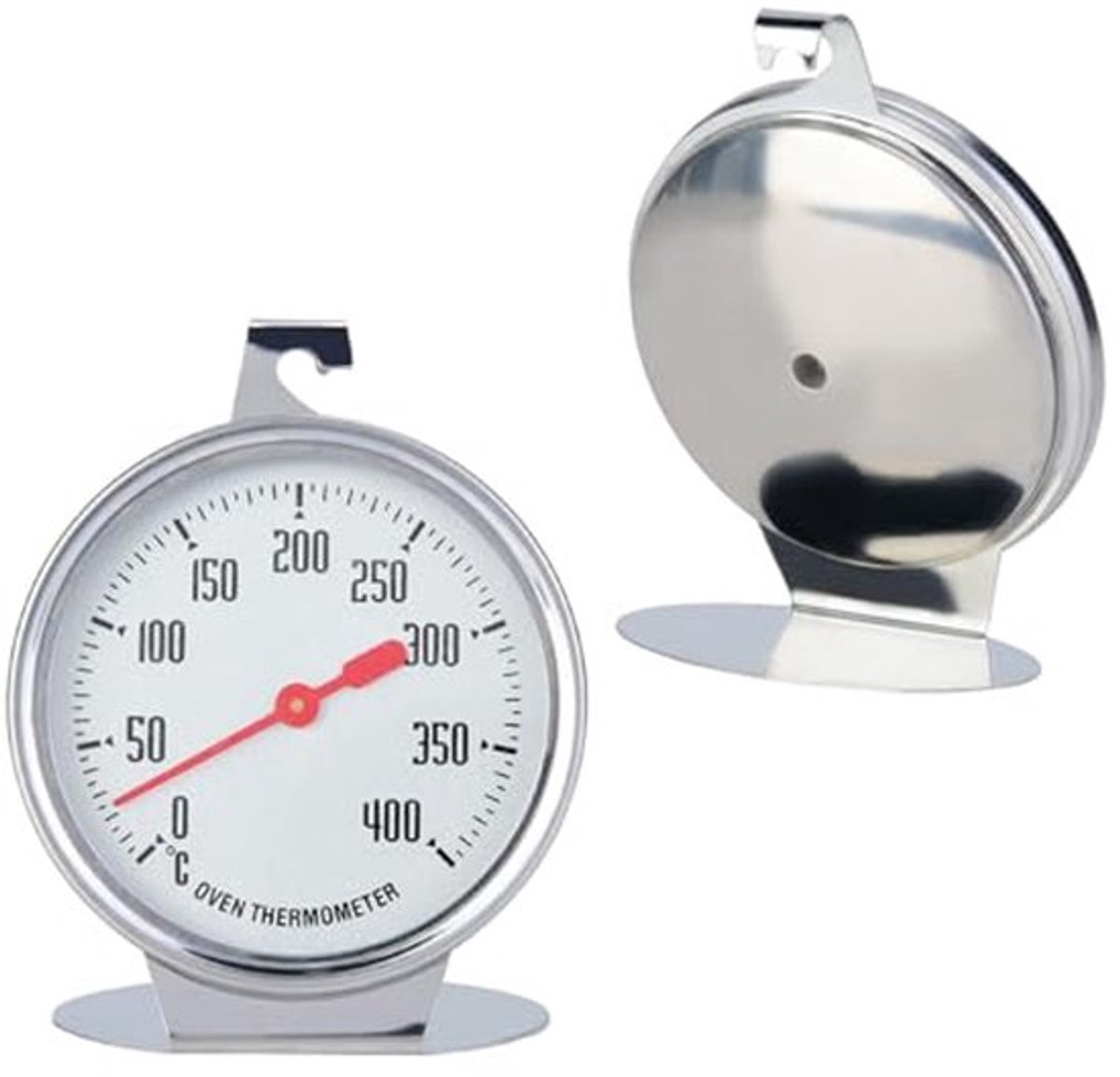 Oven Thermometer 0-400Â° - RVS - Compact en Duurzaam