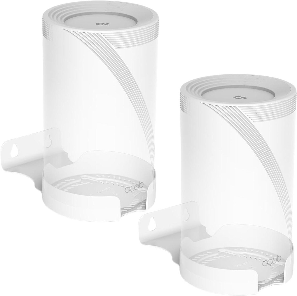 WiFi Muurbevestiging - Router Houder - Wifi Signaal Optimaliseren - Installatie Zonder Schroeven - 2 stuks - Wit