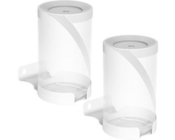 WiFi Muurbevestiging - Router Houder - Wifi Signaal Optimaliseren - Installatie Zonder Schroeven - 2 stuks - Wit