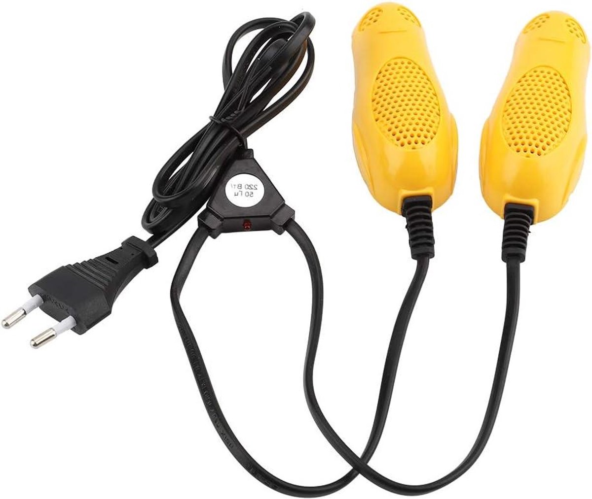 Elektrische Schoenendroger - Schoenwarmer Voeten - Schoenen Drogen - Snelle Warmteafvoer - 9.8x3.9x2cm - Geel