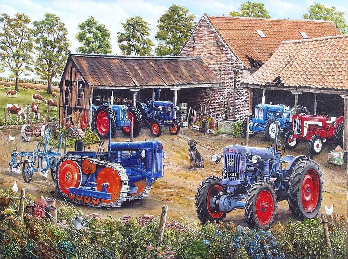 Legpuzzel Boerderij - Puzzel 1000 stukjes - Ontspanning thuis - Gedetailleerd boerderijlandschap - 690mm x 480mm - Meerkleurig