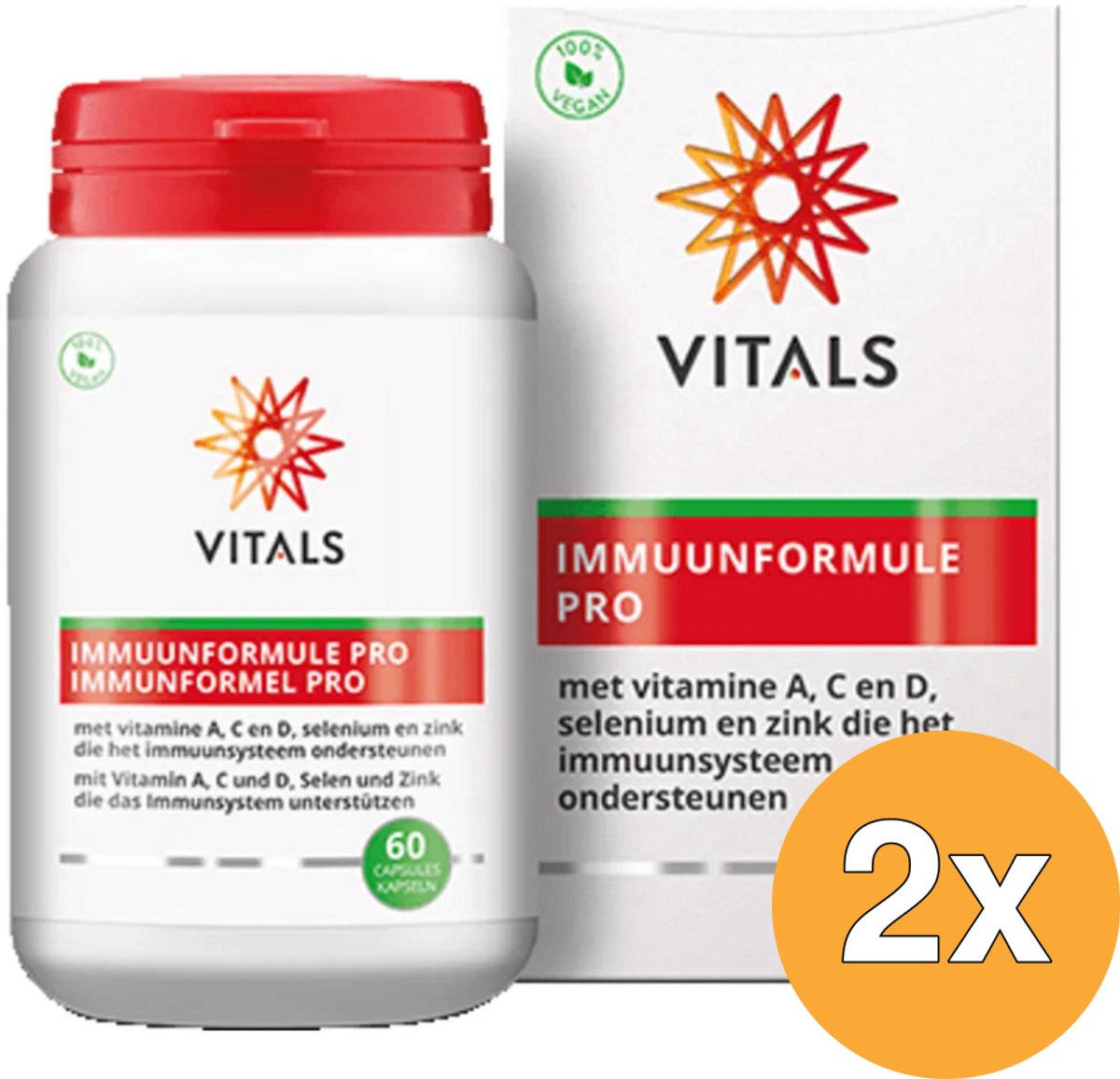 2x Vitals Immuunformule pro (60 capsules)