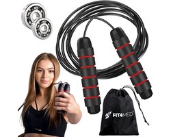 Mona Fit4Med Serie - Stalen Skipping Rope - 3m - EVA Handgrepen - Verstelbaar