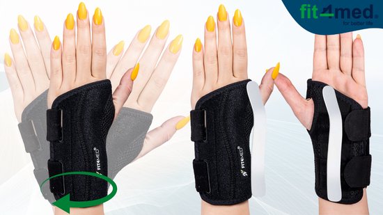 Fit4Med Polsstabilisator - Linkerhand - Maat L/XL - 2 Steunen — afbeelding 4