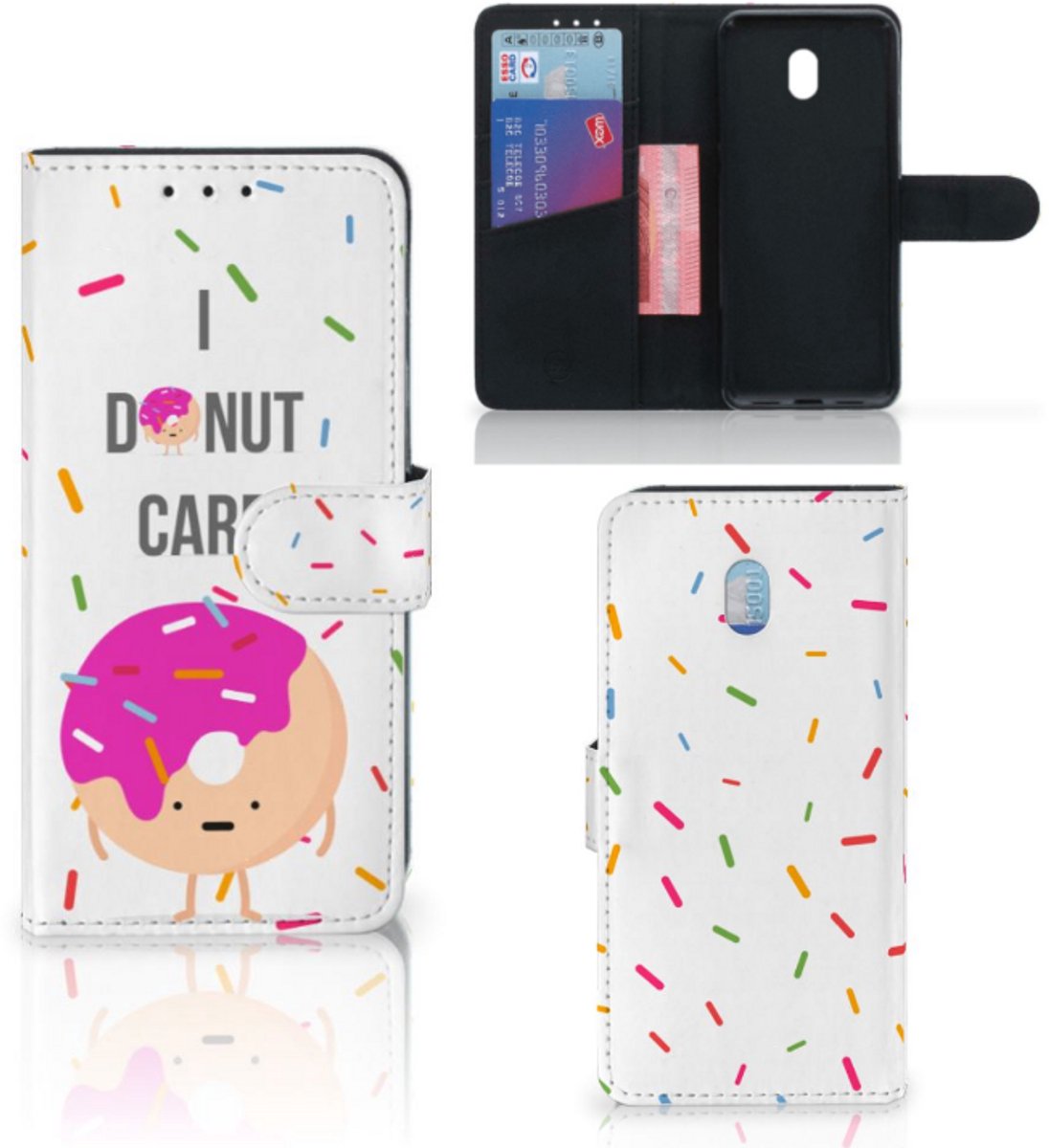 Xiaomi Redmi 8A Book Cover Donut Roze
